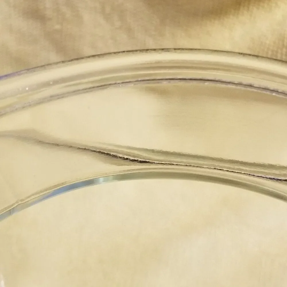 Vintage square Glass jar with decorative glass lid